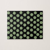 Groene Circles Jigzaag Puzzle Legpuzzel (Horizontaal)