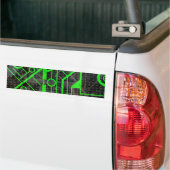 Groene Circuit Bumpersticker (Op Truck)