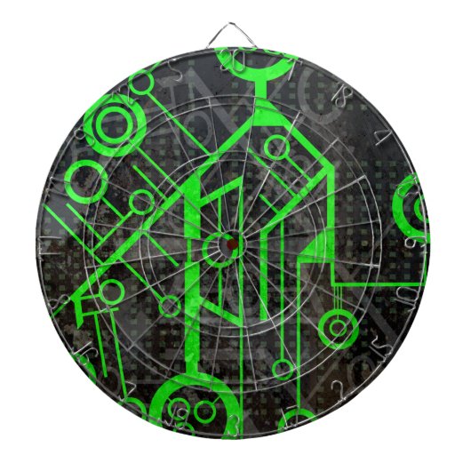 Groene Circuit Dartbord (Voorkant)