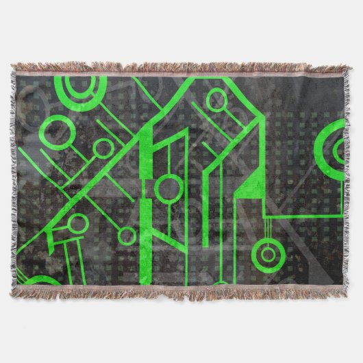 Groene Circuit Deken (Voorkant)