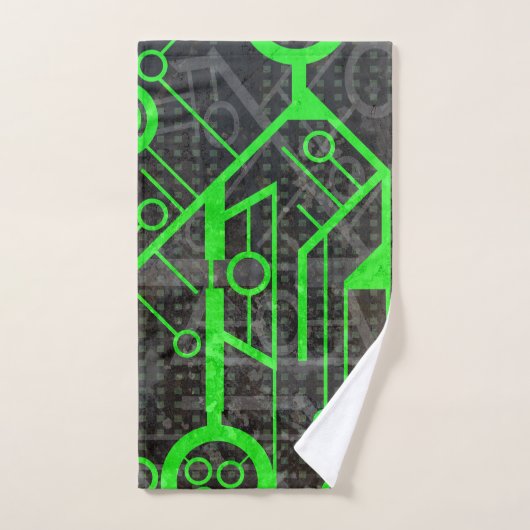 Groene Circuit Handdoek (Handdoek)