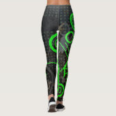Groene Circuit Leggings (Achterkant)