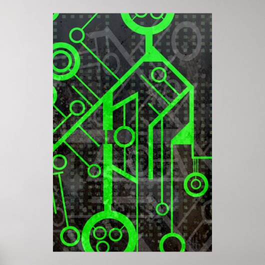 Groene Circuit Poster (Voorkant)
