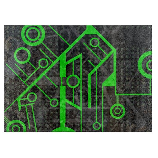 Groene Circuit Snijplank (Voorkant)
