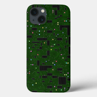 Groene circuitkaart iPhone 13 hoesje