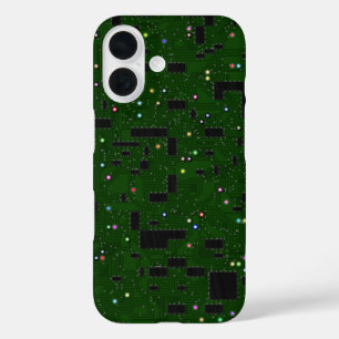 Groene circuitkaart iPhone 16 hoesje