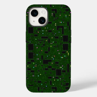 Groene circuitkaart iPhone 14 hoesje