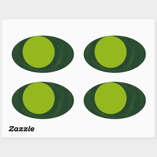 groene cirkel ovale sticker (Vel)