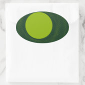 groene cirkel ovale sticker (Tas)