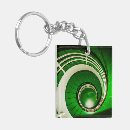 Groene cirkelbaan sleutelhanger (Voorkant Links)