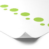 Groene cirkels op wit poster (Hoek)