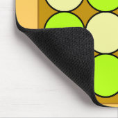 Groene cirkels patroon muismat (Hoek)