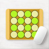 Groene cirkels patroon muismat (Met muis)