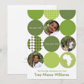 Groene Cirkels Tuin Aankondiging (Voorkant / Achterkant)