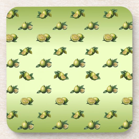 Groene citroen bier onderzetter (Voorkant)