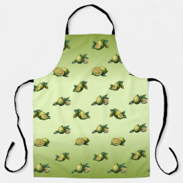 Groene citroen schort