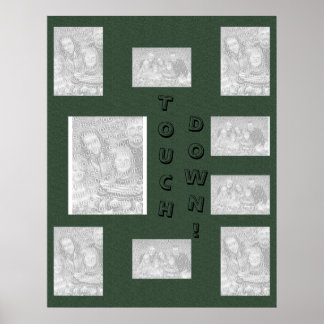 Groene collage - Football Poster