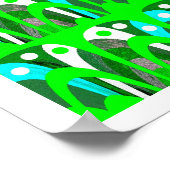 Groene collectie kunst poster (Hoek)