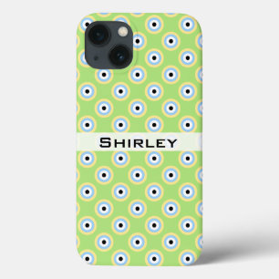 Groene combinatiecirkels van Shirley Taylor iPhone 13 Hoesje
