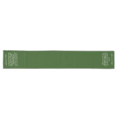 Groene communie tafel loper Lukas 22:19-20 Statenv (Horizontaal)