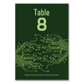 Groene computer printplaat bar mitswa kaart (Achterkant)