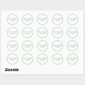 Groene contouren / Stickers (Vel)