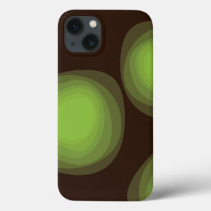 Groene, coole, unieke, trendy, abstracte bloem in  iPhone 13 hoesje