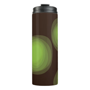 Groene, coole, unieke, trendy, abstracte bloem in  thermosbeker