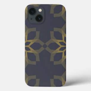 Groene, coole, unieke, trendy bloemabstractie iPhone 13 hoesje
