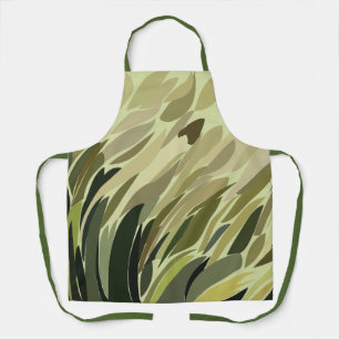 Groene Cornfield Plant Natuur Pattern Schort