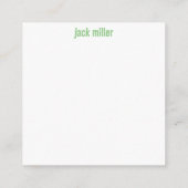 Groene Cougar Paw Lunch Notities (Achterkant)