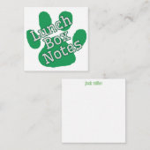 Groene Cougar Paw Lunch Notities (Voorkant / Achterkant)