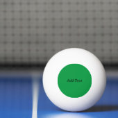 Groene Creëer Uw eigen knop Tekst toevoegen Pingpongballen (Net)