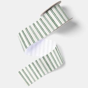 Groene Crème Strepen Kerstmis Lint