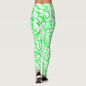 Groene curven leggings (Achterkant)
