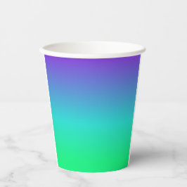 Groene Cyaan Paarse Sorbet Spring Paper Cup Papieren Bekers