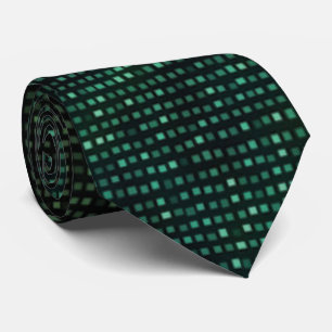 Groene Cyber Glitz Keelband Stropdas