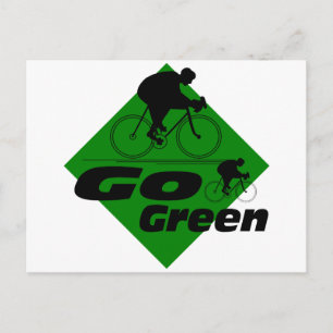 Groene cyclus briefkaart