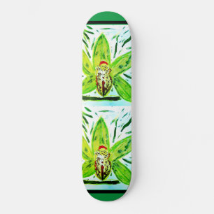 Groene Cymbidium Orchid Skateboard