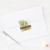 Groene Cymbidium Orchidee Bruiloft Vierkante Stick Vierkante Sticker (Envelop)