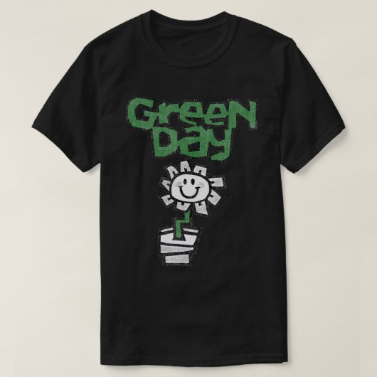 Groene dag bloem T-shirt (Design voorkant)