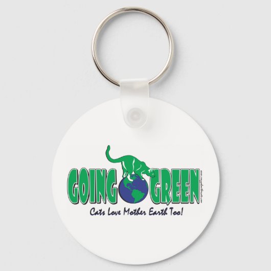 Groene Dag op Aarde Sleutelhanger (Voorkant)