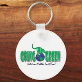 Groene Dag op Aarde Sleutelhanger (Voorkant)