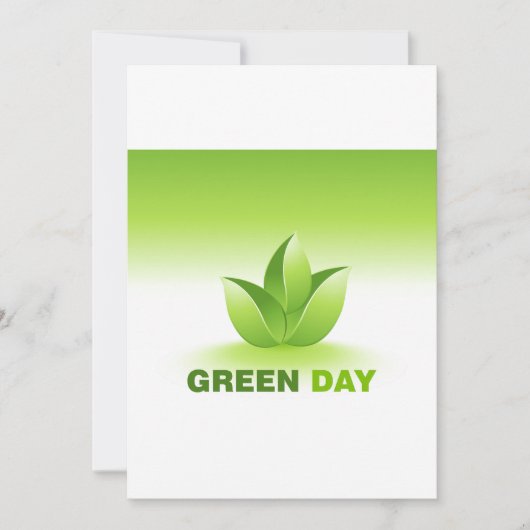 Groene Dag Uitnodigingen (Voorkant)