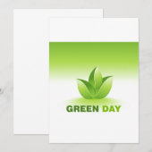 Groene Dag Uitnodigingen (Voorkant / Achterkant)