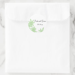 Groene Daisies Wedding Envelope zegels