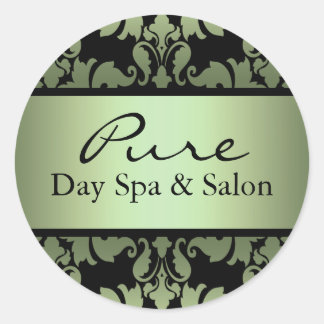 Groene Damask Sticker