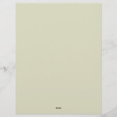 groene Damaskegrens Briefhoofd (Achterkant)