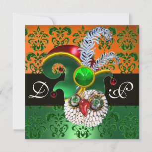 GROENE DAMAST, JUIWELEN UIL, ELFEN HOED, DIAMANTEN KAART