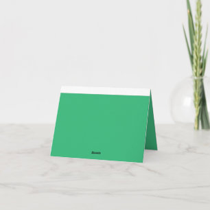Groene Dankkaart Elegante Minimalist Bedankkaart